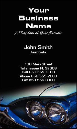 Business Card Design 761 for the Automotive Industry.