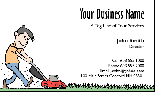 Business Card Design 209 for the Gardening Industry.