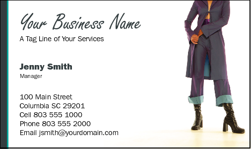 Business Card Design 742 for the Fashion Industry.