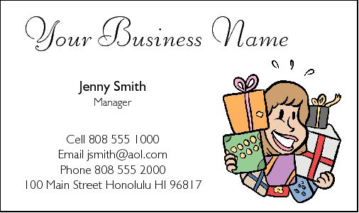 Business Card Design 202 for the Gift Industry.
