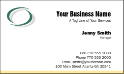 Business Card Design 18 for the Consulting Industry.