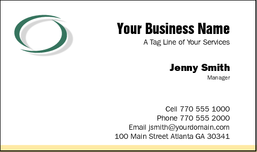 Business Card Design 18 for the Consulting Industry.