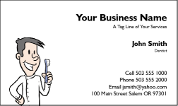 Business Card Design 44 for the Dental Industry.