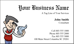 Business Card Design 186 for the Antique Industry.