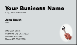 Business Card Design 182 for the Mechanical Industry.