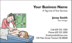 Business Card Design 41 for the Massage Industry.