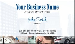 Business Card Design 559 for the Financial Industry.