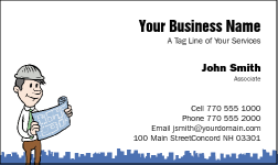 Business Card Design 25 for the Building Industry.