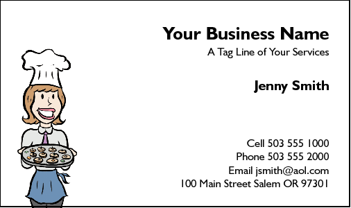 Business Card Design 43 for the Catering Industry.