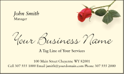 Business Card Design 368 for the Floristry Industry.