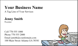 Business Card Design 23 for the Secretarial Industry.