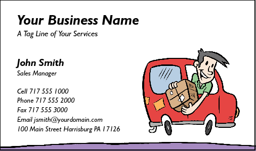 Business Card Design 193 for the Transportation Industry.