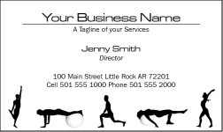 Business Card Design 832 for the Personal Training Industry.