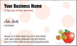 Business Card Design 798 for the Tutors Industry.