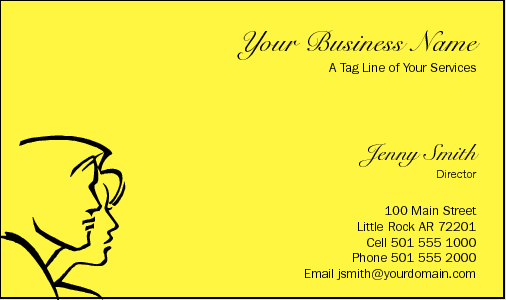 Business Card Design 820 for the Hairdressing Industry.