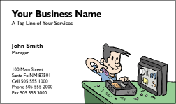 Business Card Design 198 for the Computer Repair Industry.