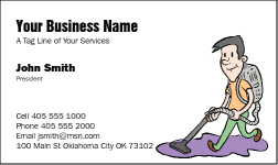 Business Card Design 28 for the Cleaning Industry.