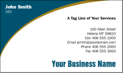 Business Card Design 492 for the Consulting Industry.