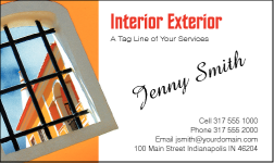 Business Card Design 549 for the Painting Industry.