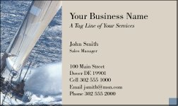 Business Card Design 98 for the Nautical Industry.