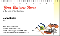 Business Card Design 781 for the Carpentry Industry.