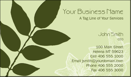 Business Card Design 2137