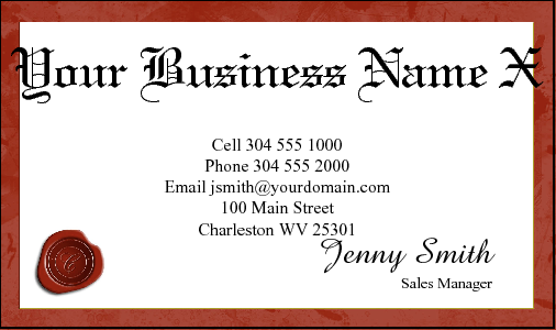Business Card Design 2081