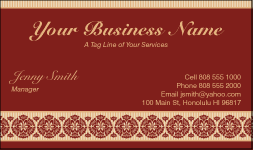Business Card Design 3276